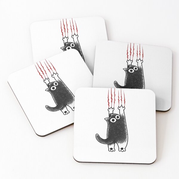 Item preview, Black cat scratch designed and sold by Ink8instinct.
