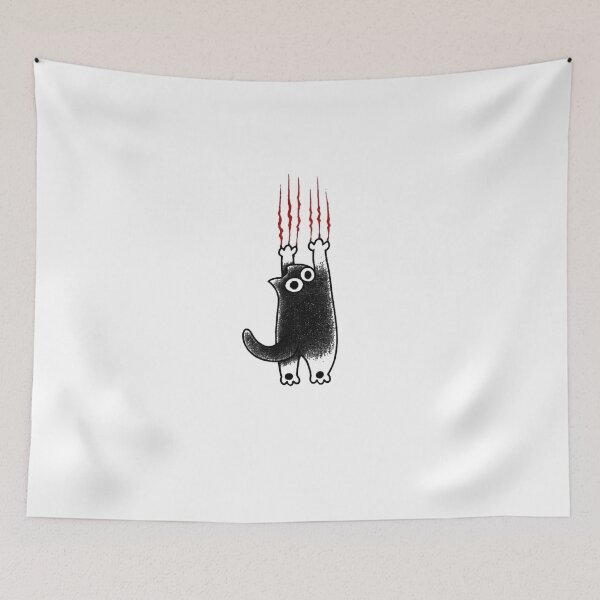 Item preview, Black cat scratch designed and sold by Ink8instinct.