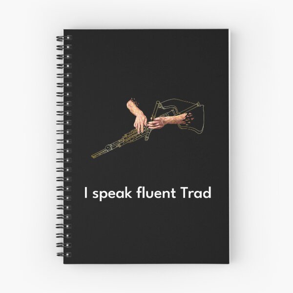 Item preview, I speak fluent Trad Uilleann Pipes Gold designed and sold by TraDArt.