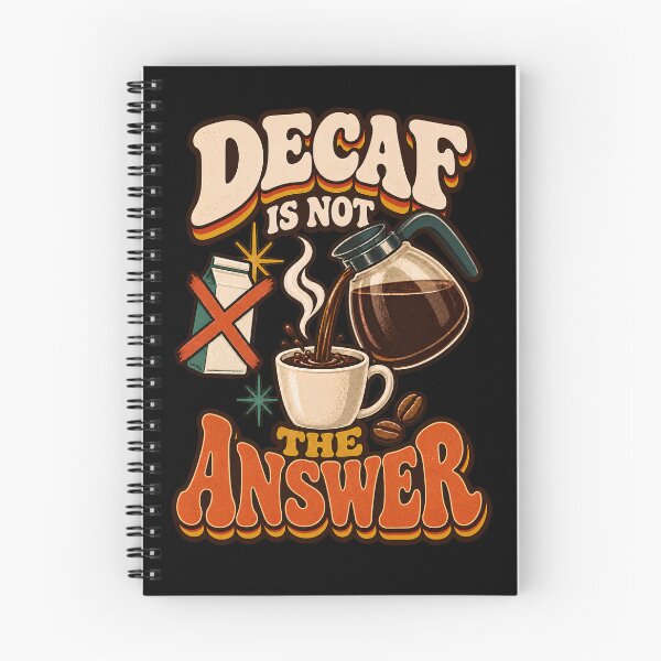 Item preview, Decaf Is Not the Answer – Funny Retro Coffee designed and sold by Bawek85Designs.