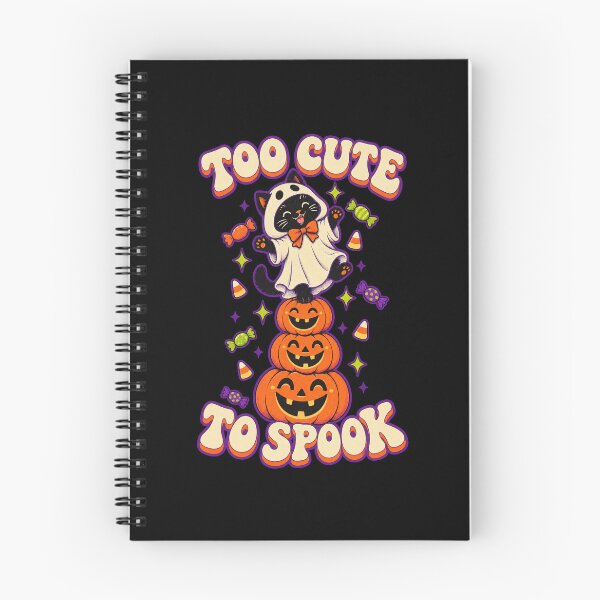 Item preview, Too Cute To Spook - Kawaii Halloween Ghost Cat on Pumpkins designed and sold by StudioSand.