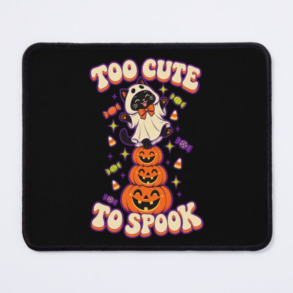 Item preview, Too Cute To Spook - Kawaii Halloween Ghost Cat on Pumpkins designed and sold by StudioSand.