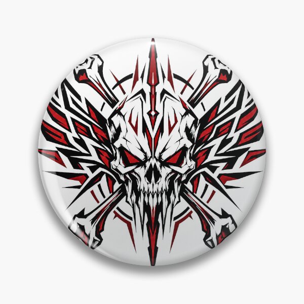 Item preview, Red Cyber Skull Gothic – Dark Metal Skull Streetwear Design designed and sold by Grapyziip.