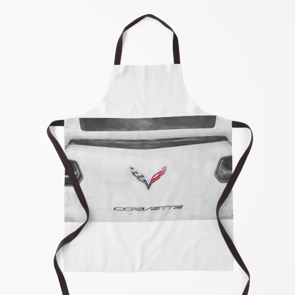 Item preview, 2014 Corvette Stingray Coupe Velocity Yellow Hood Badge Poster designed and sold by RichFrancoCars.