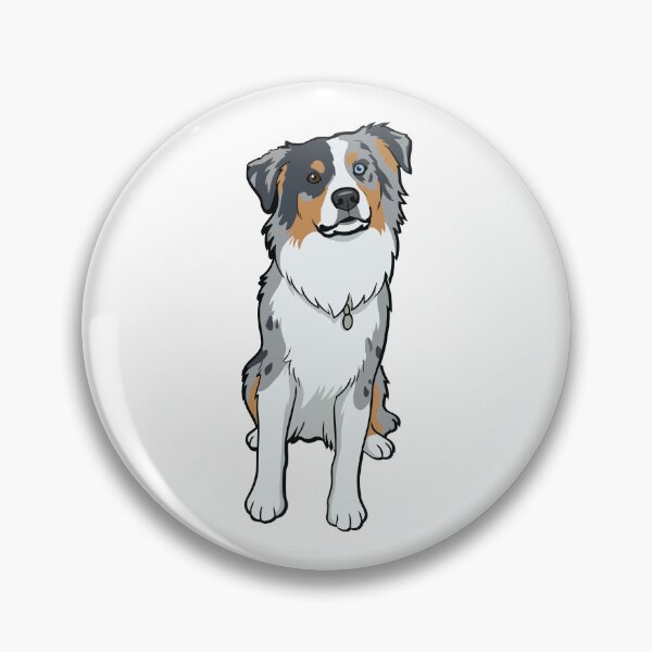 Item preview, Cute Australian Shepherd Sticker designed and sold by Bluek9sDesign.