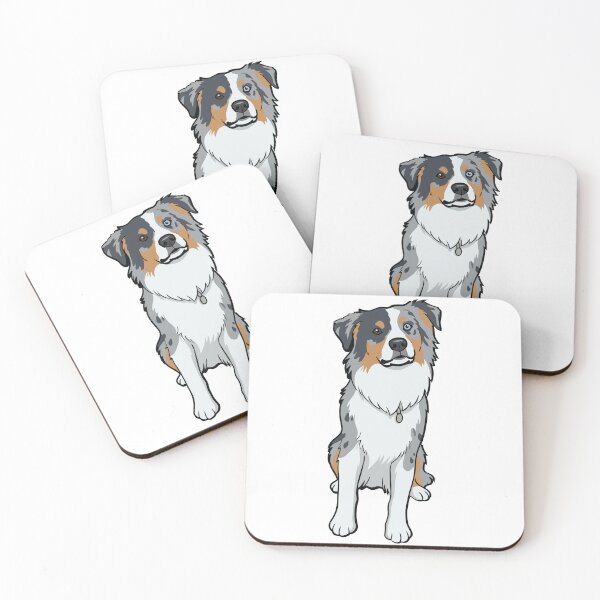 Item preview, Cute Australian Shepherd Sticker designed and sold by Bluek9sDesign.