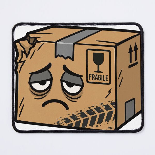 Item preview, Warehouse Worker Tired Fragile Box designed and sold by Alphakenon.