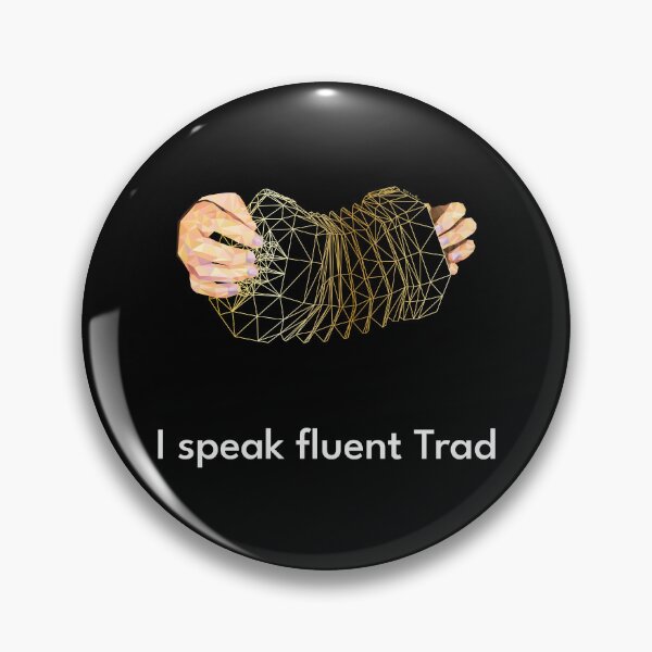Item preview, I speak fluent Trad Concertina Lowpoly Gold designed and sold by TraDArt.