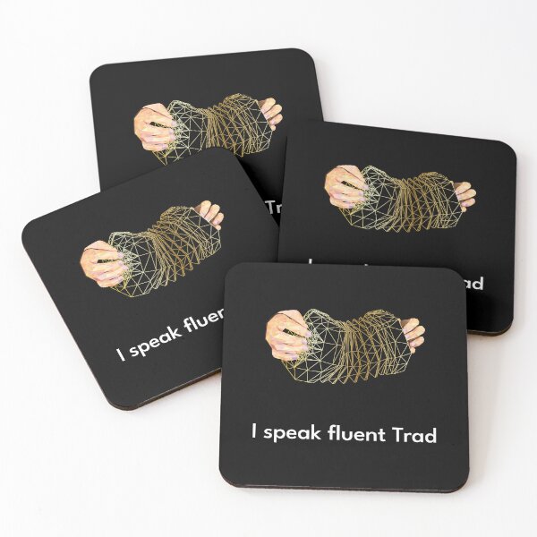 Item preview, I speak fluent Trad Concertina Lowpoly Gold designed and sold by TraDArt.