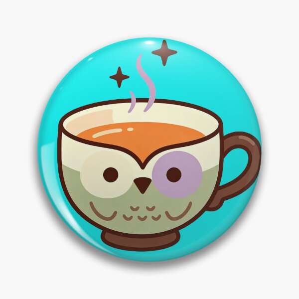 Item preview, Starry-Eyed Owl Latte Cup – Cute Cozy Coffee2 designed and sold by urmoments.