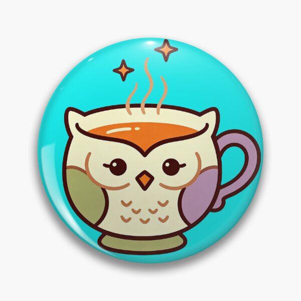 Item preview, Starry-Eyed Owl Latte Cup – Cute Cozy Coffee3 designed and sold by urmoments.