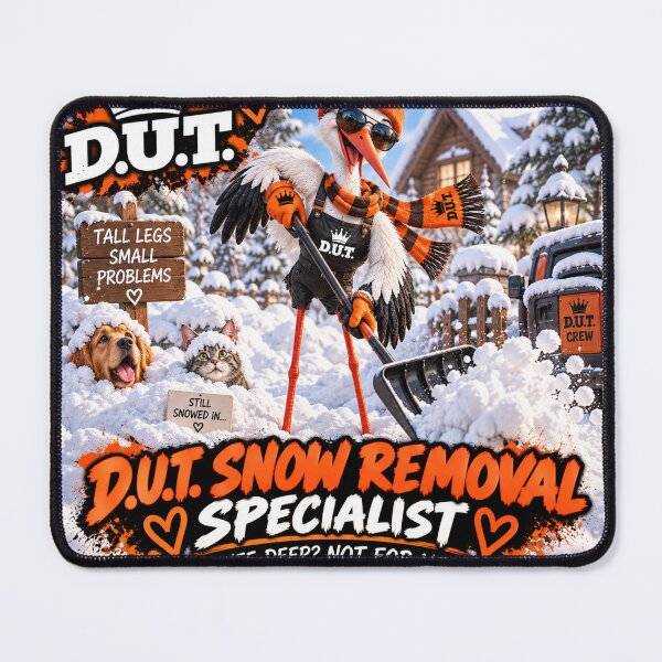 Item preview, Funny Stork Snow Removal Specialist – Knee Deep Not for Me – D.U.T. designed and sold by EwelinaBa.