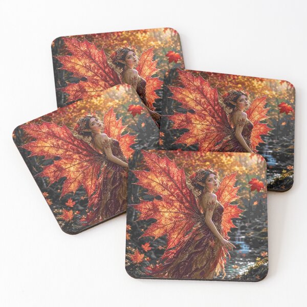 Item preview, Autumn Maple Leaf Fairy Enchantment designed and sold by Storybook Botanica.