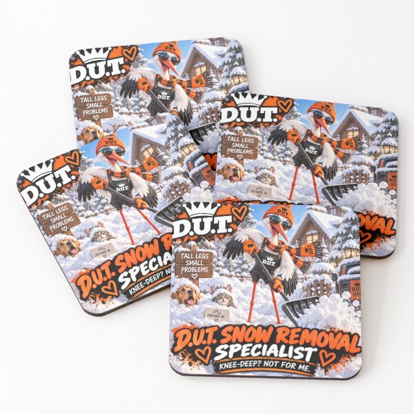 Item preview, Funny Stork Snow Removal Specialist – Knee Deep Not for Me – D.U.T. designed and sold by EwelinaBa.
