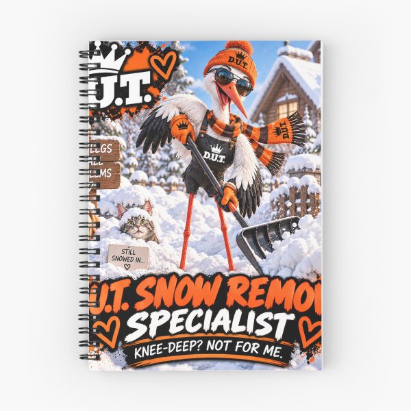 Item preview, Funny Stork Snow Removal Specialist – Knee Deep Not for Me – D.U.T. designed and sold by EwelinaBa.