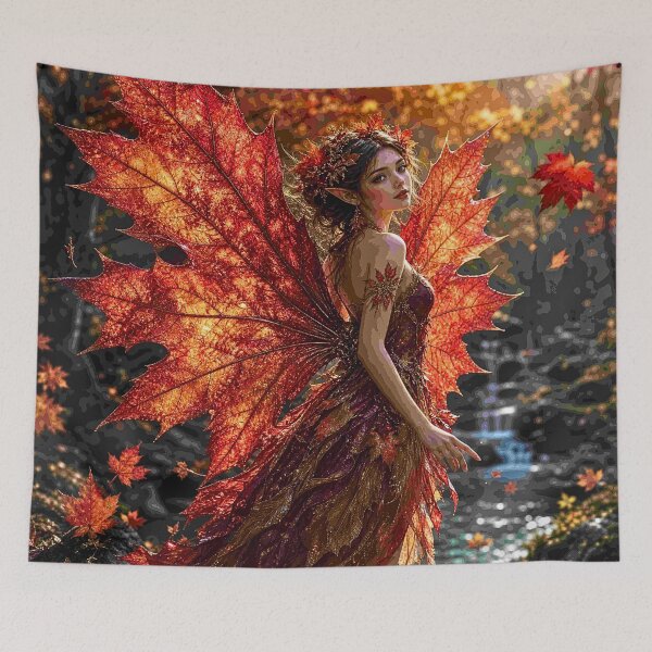 Item preview, Autumn Maple Leaf Fairy Enchantment designed and sold by Storybook Botanica.