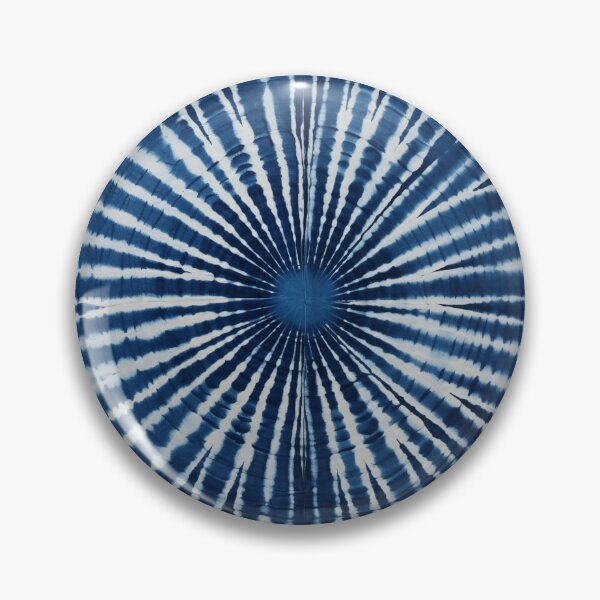 Item preview, Japanese Shibori Indigo Blue and White Mandala designed and sold by KsaveraArt.