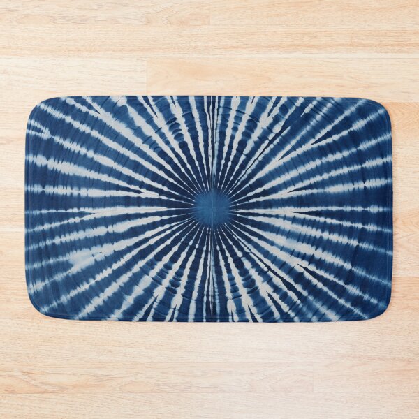 Item preview, Japanese Shibori Indigo Blue and White Mandala designed and sold by KsaveraArt.