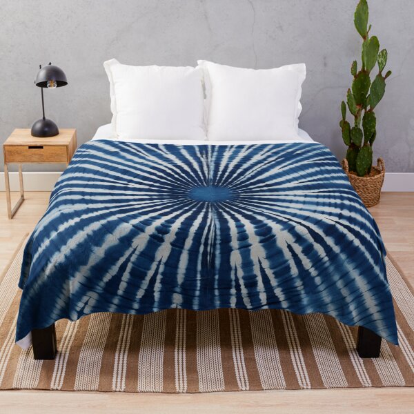 Item preview, Japanese Shibori Indigo Blue and White Mandala designed and sold by KsaveraArt.