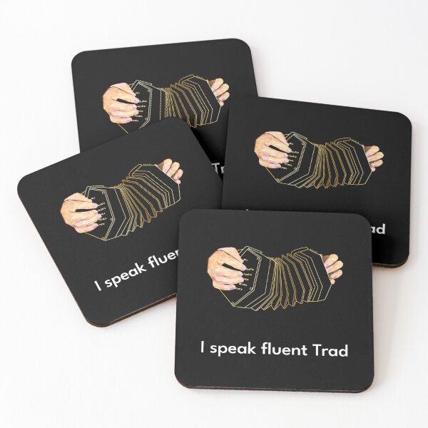 Item preview, I speak fluent Trad Concertina Gold designed and sold by TraDArt.