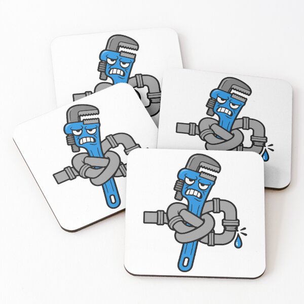 Item preview, Plumber Humor Tangled Pipe Wrench designed and sold by Alphakenon.
