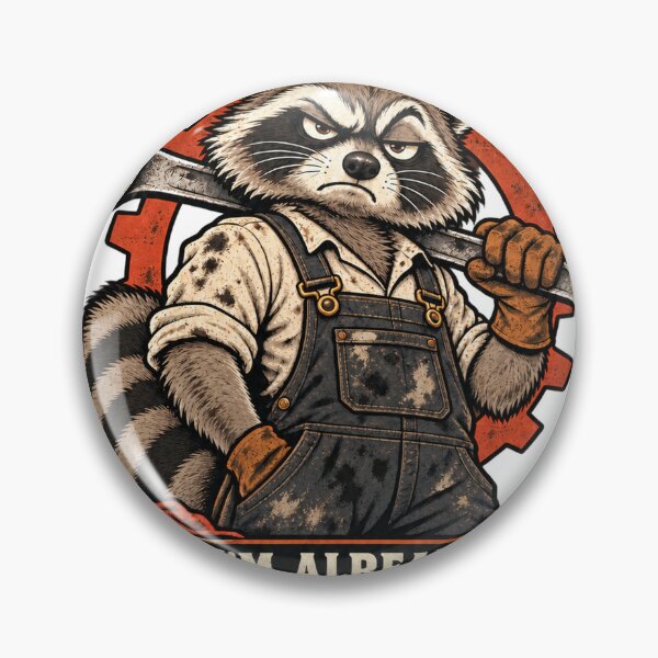 Item preview, Mechanic Raccoon Shirt – If It Rattles I'm Already Judging It designed and sold by The Grumpy Pet Club.