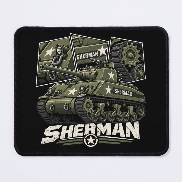 Item preview, M4 Sherman American WWII Tank designed and sold by Gabriela Mihai.
