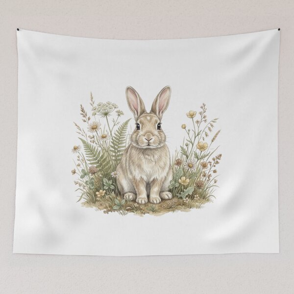 Item preview, Rabbit Nature Illustration Design designed and sold by Art Solom.
