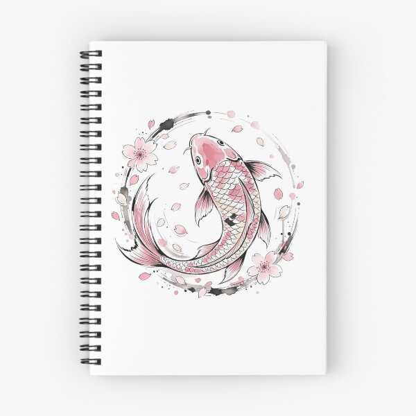 Item preview, Sakura Koi Fish Art, Cherry Blossom Design designed and sold by gkhanco.