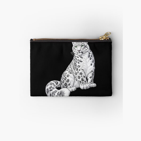 Item preview, Snow Leopard with Green Eyes – Majestic Wildlife Art designed and sold by ManJiangHong.