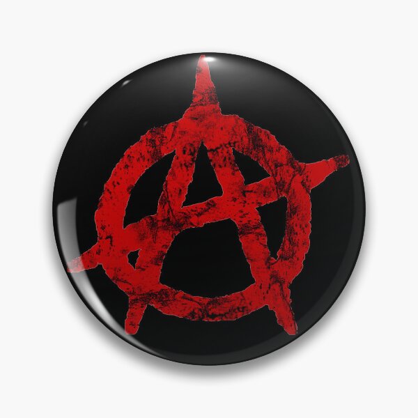 Item preview, Distressed Red Anarchist Anarchy Symbol designed and sold by MathWare MathClips.