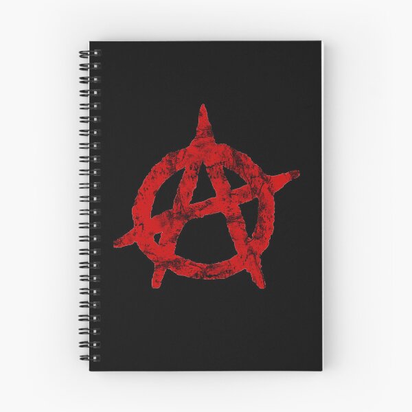 Item preview, Distressed Red Anarchist Anarchy Symbol designed and sold by MathWare MathClips.