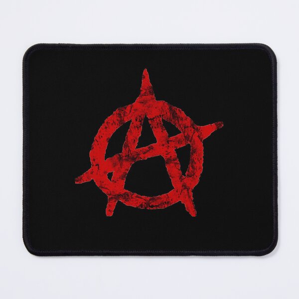 Item preview, Distressed Red Anarchist Anarchy Symbol designed and sold by MathWare MathClips.