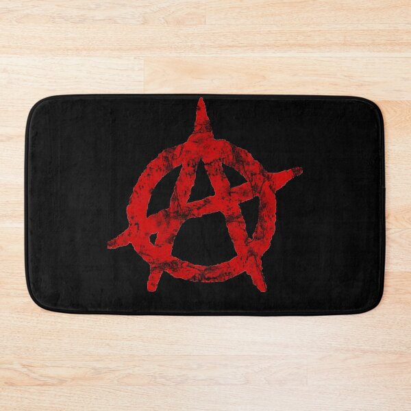 Item preview, Distressed Red Anarchist Anarchy Symbol designed and sold by MathWare MathClips.