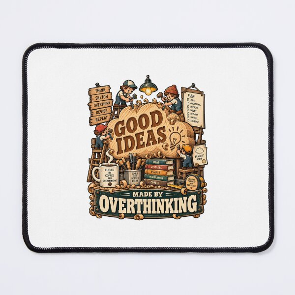 Item preview, Good Ideas Made by Overthinking – Funny Creative Workshop designed and sold by NarpLTD.