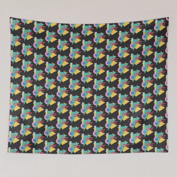 Item preview, Memphis Style Retro Pattern with Bold Colors and Geometric Shapes designed and sold by Mbarak Nafa.