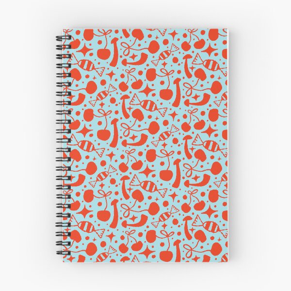 Item preview, Retro Cherries and Sweets Red Sky Blue designed and sold by adamstav-prints.