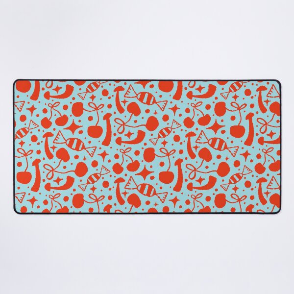 Item preview, Retro Cherries and Sweets Red Sky Blue designed and sold by adamstav-prints.