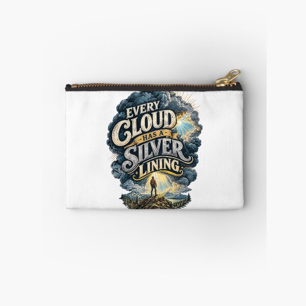 Item preview, Every Cloud Has A Silver Lining - Inspirational Retro Art designed and sold by Nubian Style.