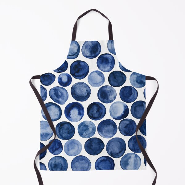 Artikelvorschau, Japanisches Shibori, indigoblaue und weiße Punkte entworfen und verkauft von KsaveraArt.