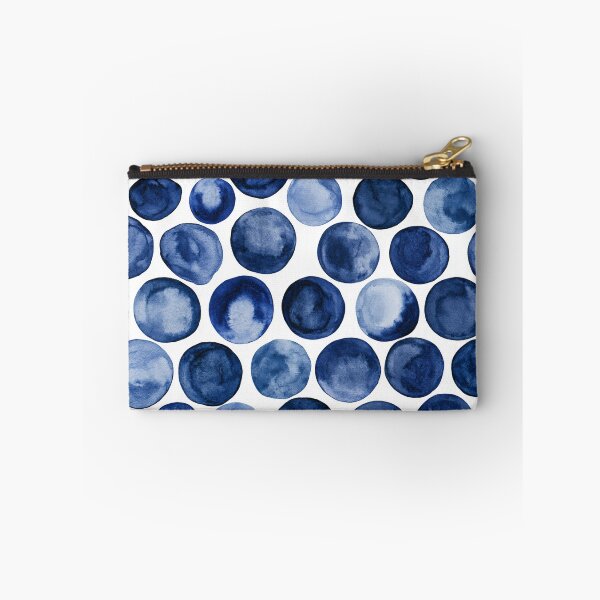 Item preview, Japanese Shibori Indigo Blue and White Dots designed and sold by KsaveraArt.