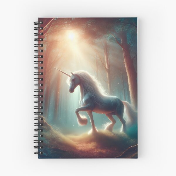 Item preview, Magical White Unicorn Enchanted Forest Artwork designed and sold by Sybille-Yates.