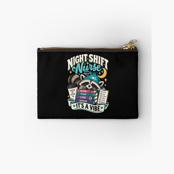 Item preview, Night Shift Nurse It's A Vibe Funny Raccoon Nurse designed and sold by Ridaelb.