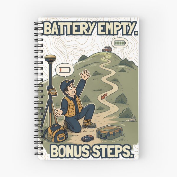 Item preview, Battery Empty, Bonus Steps – Funny Land Surveyor designed and sold by FreePath-Move.