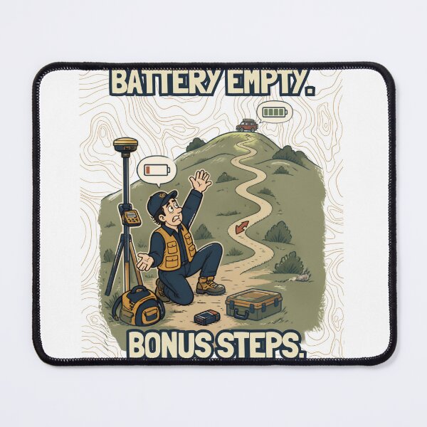 Item preview, Battery Empty, Bonus Steps – Funny Land Surveyor designed and sold by FreePath-Move.