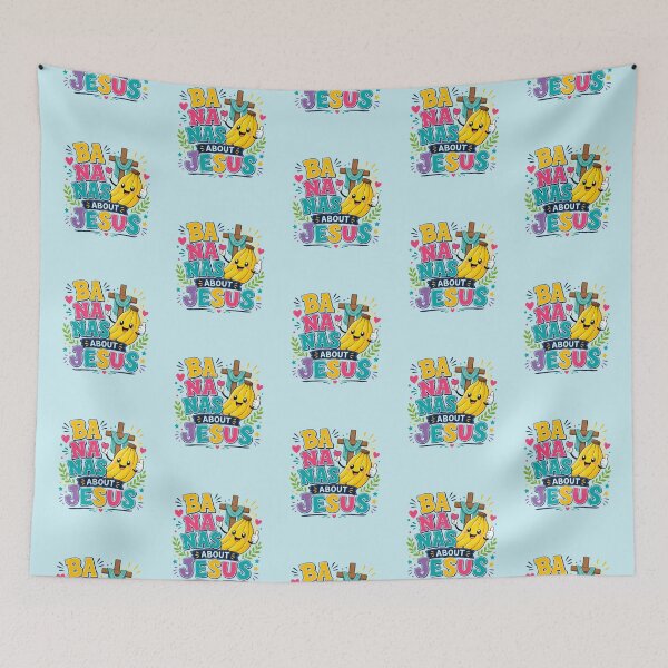 Item preview, Love Bananas About Jesus, Banana Lover, Child of God, Religious Christian Faith designed and sold by Forevermore.