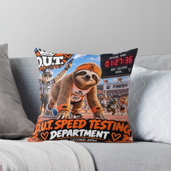 Item preview, Funny Sloth Speed Testing Department – Any Second Now – D.U.T. designed and sold by EwelinaBa.