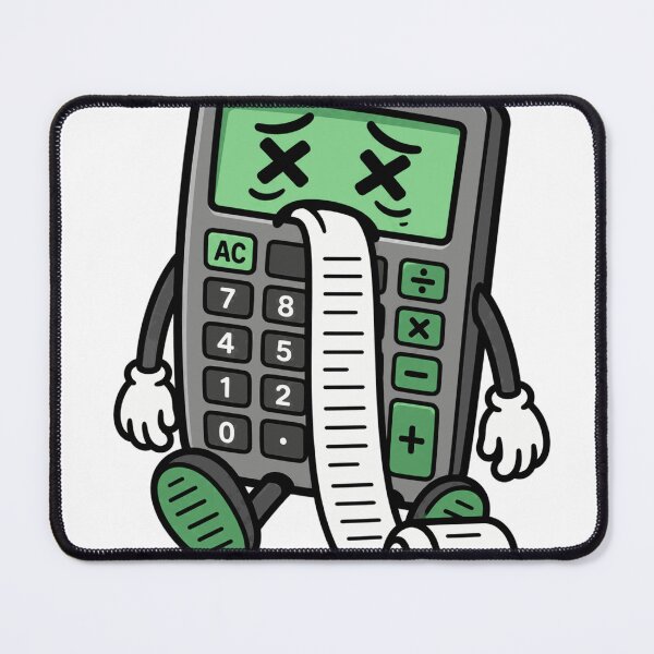 Item preview, Accountant Humor Exhausted Calculator designed and sold by Alphakenon.