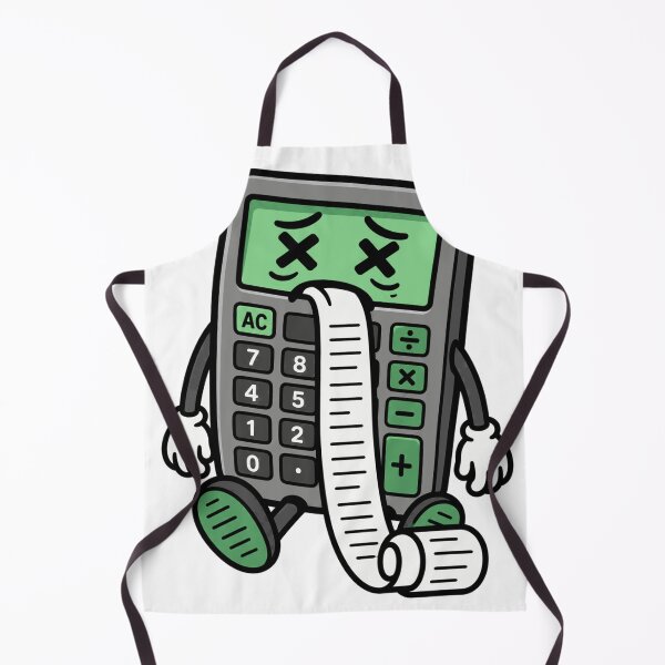 Aperçu de l'œuvre Humour de comptable, calculatrice épuisée créée et vendue par Alphakenon.