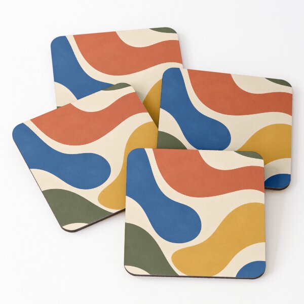 Item preview, Retro Organic Wavy Abstract designed and sold by Glottopia.